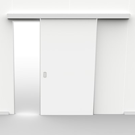 باب HPL انزلاقي ذو درفة واحدة