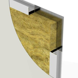 جدران من الألومنيوم - صوف صخري