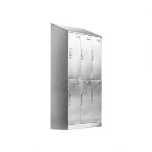 خزانة ذات ستة أبواب ذات سطح مائل ومقبض