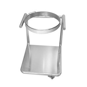 رف سلة المهملات من الفولاذ المقاوم للصدأ