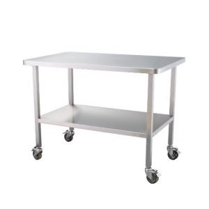 طاولة من الفولاذ المقاوم للصدأ