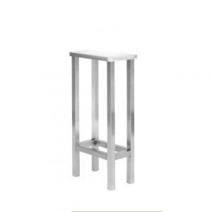 كرسي مرتفع من الفولاذ المقاوم للصدأ