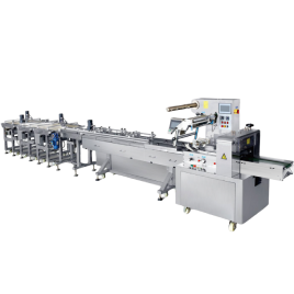 Food Filling and Packaging Machine Automatic horizontal flow candy sachet wrapping machine Products FUBO  آلة تعبئة أكياس الحلوى الأفقية التلقائية FUBO