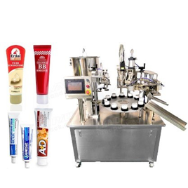 آلة تعبئة وختم الأنابيب بنوع دوار شبه تلقائية Tube Filling