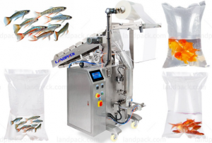 آلة التعبئة العمودية للأسماك الحية مع تعبئة النيتروجين