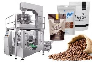 آلة تعبئة حبوب القهوة في أكياس قائمة من نوع دويباك Coffee Filling