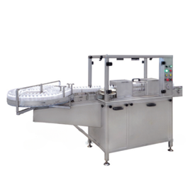 ماكينة تنظيف الزجاجات الهوائية والزجاجات المفرغة من الهواء أوتوماتيكيًا Automatic Air Jet Bottle Air and Vacuum Bottle Cleaning Machine