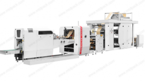 آلة تصنيع الأكياس الورقية المسطحة والشنط مع الطباعة Flat and Satchel Paper Bag Making Machine With Printing