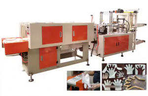 آلة صنع القفازات البلاستيكية ذات الاستخدام الواحد بالكامل أوتوماتيكيًا (HDPE, LDPE, PE, EVA) Fully Automatic Disposable Plastic HDPE LDPE PE EVA Glove Making Machine